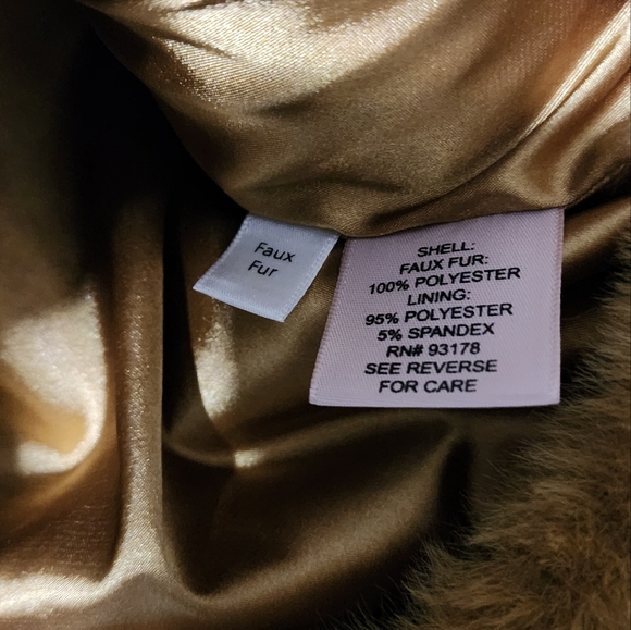 Philosophy faux fur light green/gold jacket size M teddy jacket - Picture 9 of 9